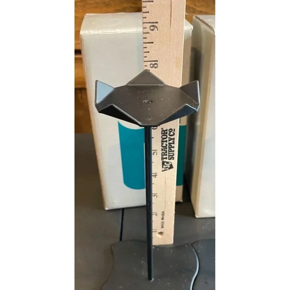 Partylite P0102 Windswept Base Candle Holders Set Of 2 In Original Box 7.5" Tall - Picture 6 of 6